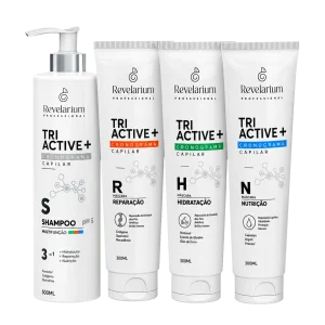 Kit Cronograma Capilar Tri Active com Shampoo