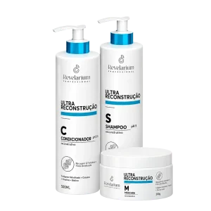 Kit Ultra Reconstrução Shampoo, Condicionador e Máscara
