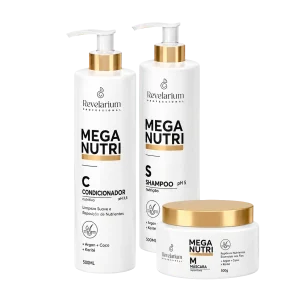 Kit Mega Nutri Shampoo, Condicionador e Máscara 500ml