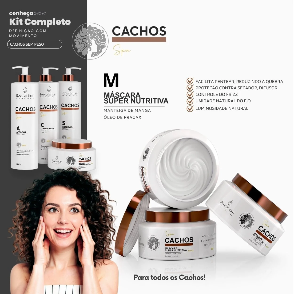 Máscara Ativadora de Cachos SPA 500g Revelarium - imagem 4