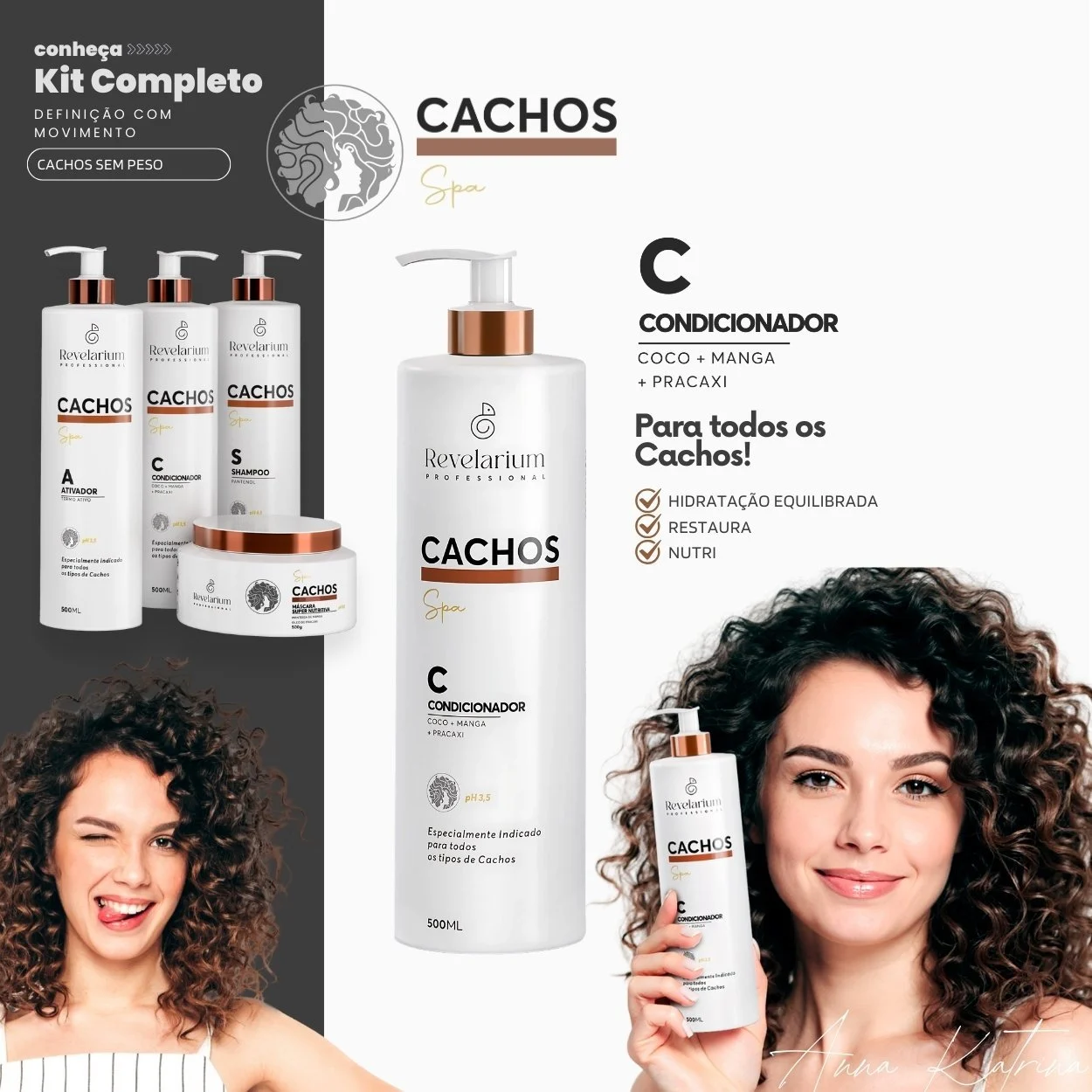 Condicionador de Cachos SPA 500ml Revelarium - imagem 3