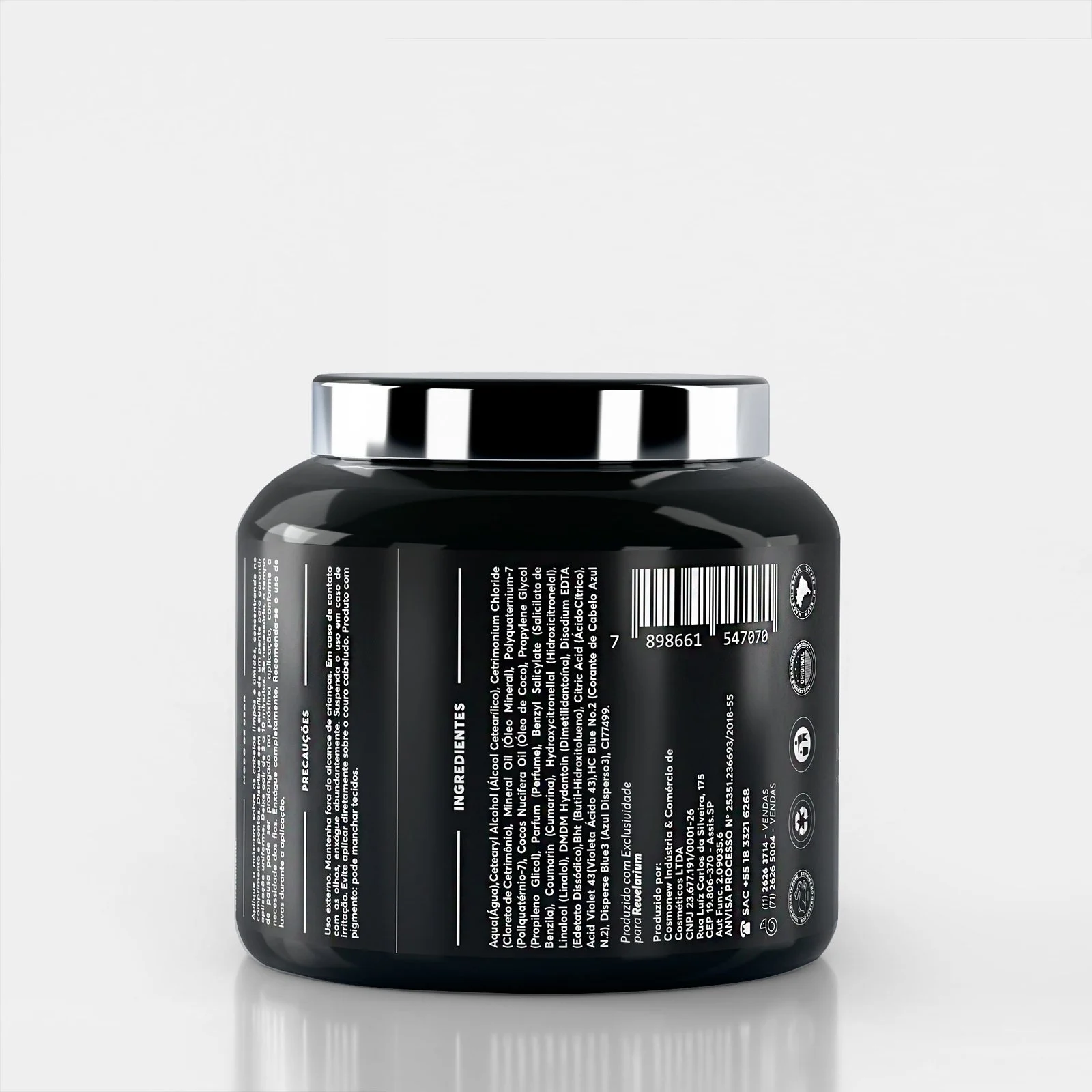 Máscara Matizadora Ultra Black Profissional 1kg Revelarium - imagem 2